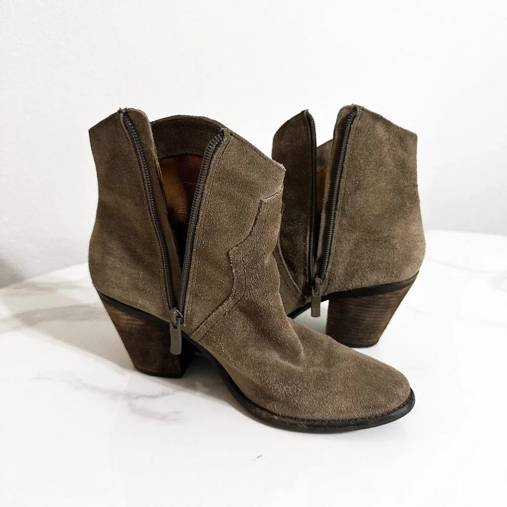 Western Suede Ankle Boot - Picture 5 of 6
